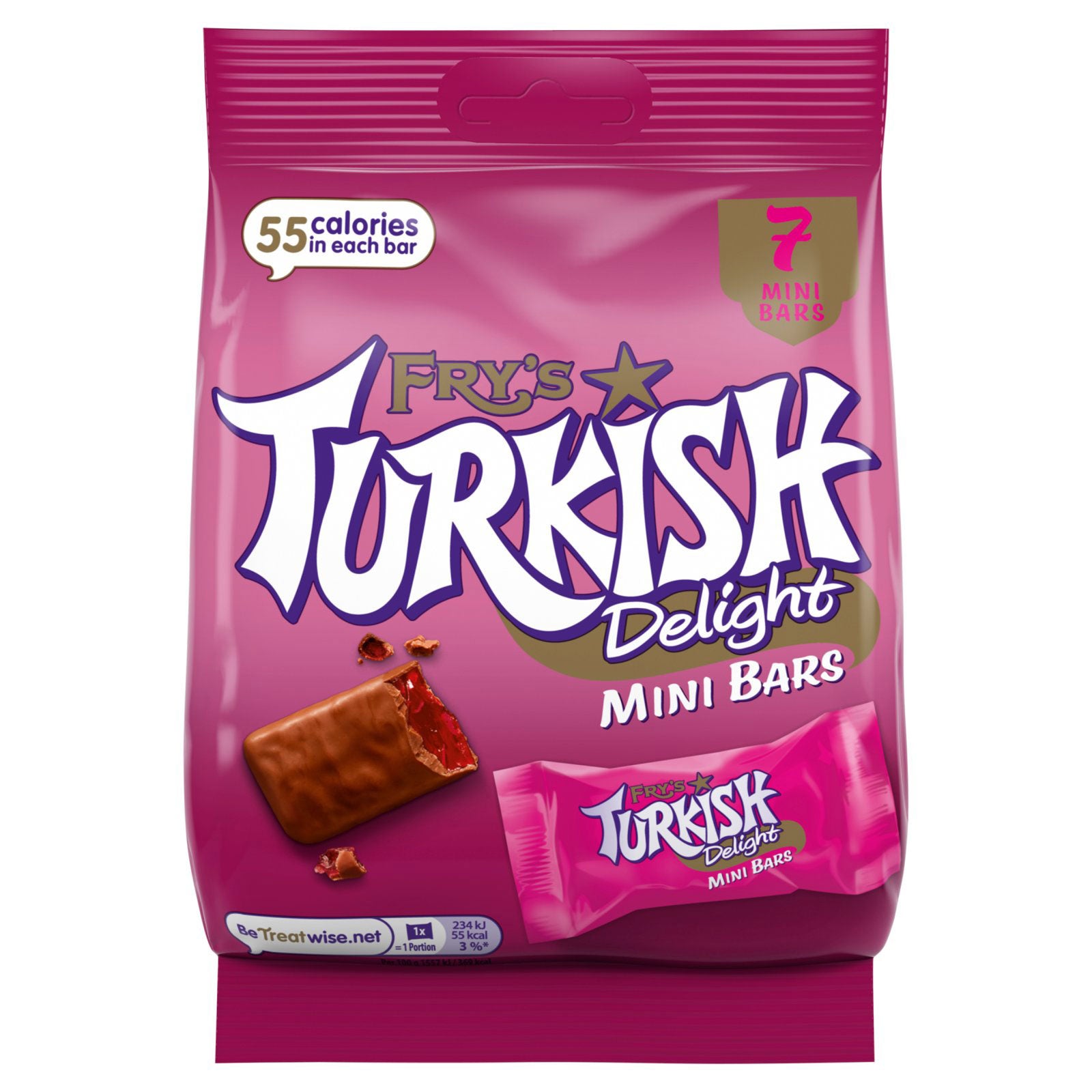 Frys Turkish Delight Mini Bars 105g | High Quality Chocolate & Sweets Online - Product Image Frys Turkish Delight Mini Bars 105g | High Quality Chocolate & Sweets Online - Product Image